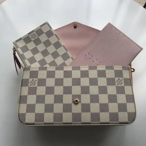 TO Louis Vuitton Pochette Felicie Damier Bag N63106