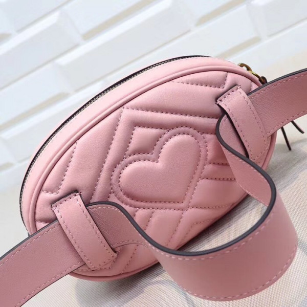 HOT SALE Gucci GG Marmont Matelassé Leather Belt Bag