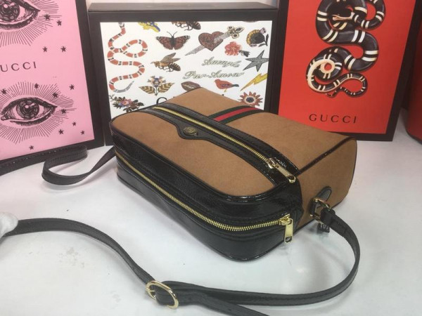 HOT SALE Gucci Ophidia Suede Small Shoulder Bag