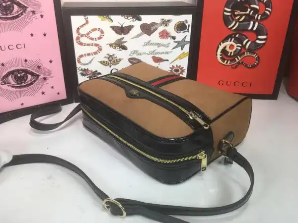 Gucci Ophidia Suede Small Shoulder Bag