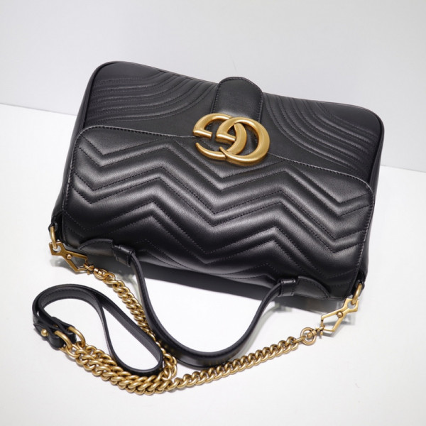 HOT SALE Gucci GG Marmont medium top handle bag