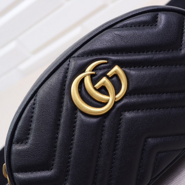 HOT SALE Gucci GG Marmont Matelassé Leather Belt Bag