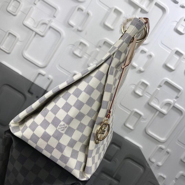 HOT SALE LOUIS VUITTON DAMIER AZUR ARTSY BAG MM