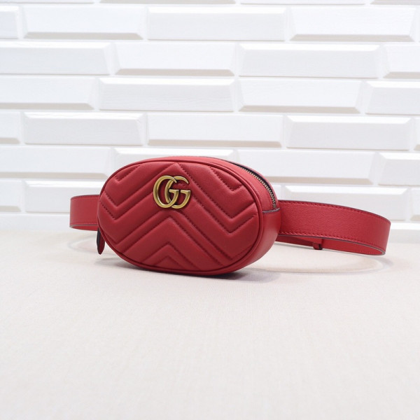 HOT SALE Gucci GG Marmont Matelassé Leather Belt Bag