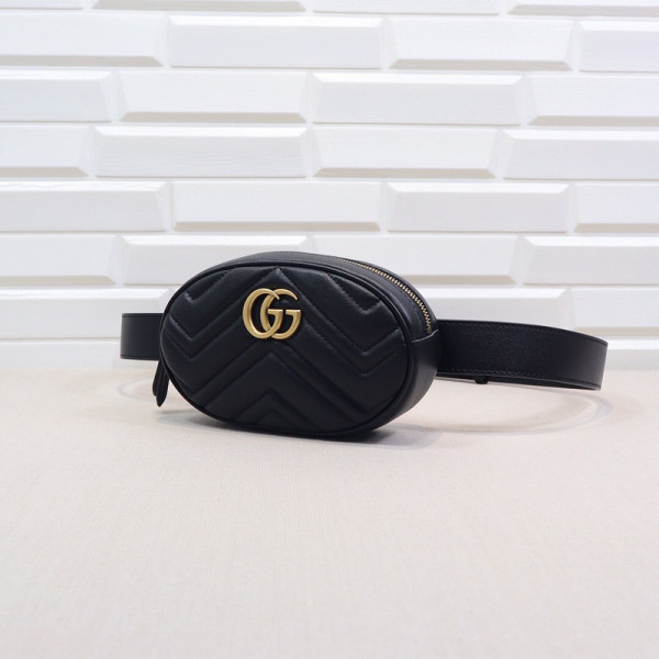 HOT SALE Gucci GG Marmont Matelassé Leather Belt Bag