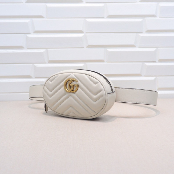 HOT SALE Gucci GG Marmont Matelassé Leather Belt Bag