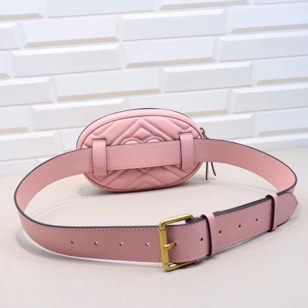 HOT SALE Gucci GG Marmont Matelassé Leather Belt Bag