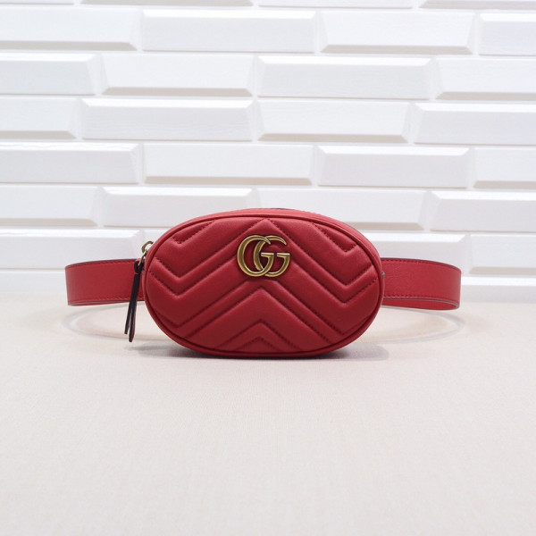 HOT SALE Gucci GG Marmont Matelassé Leather Belt Bag