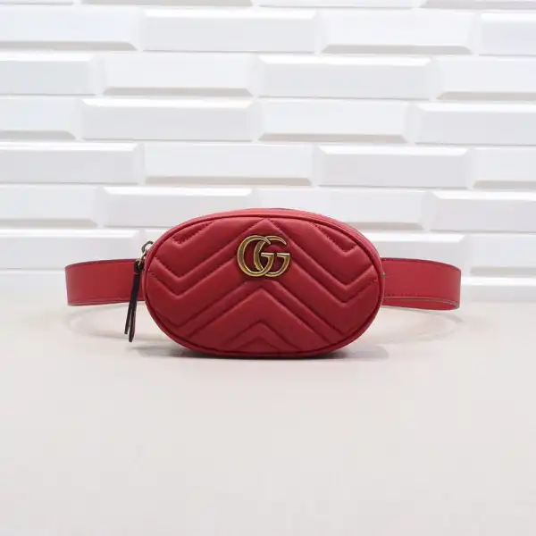 Gucci GG Marmont Matelassé Leather Belt Bag