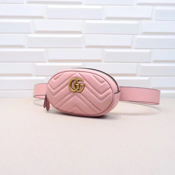 HOT SALE Gucci GG Marmont Matelassé Leather Belt Bag