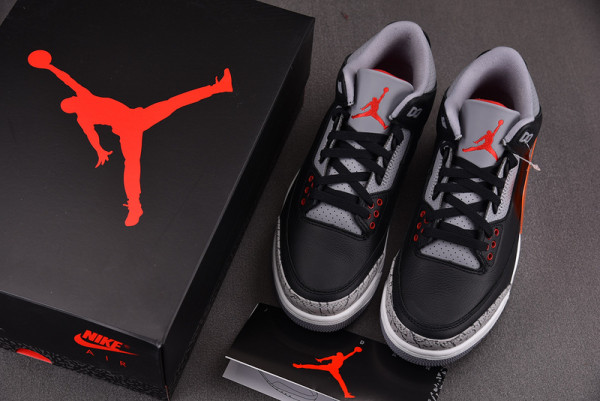 HOT SALE Air Jordan 3 Black Cement 2024 DN3707-010