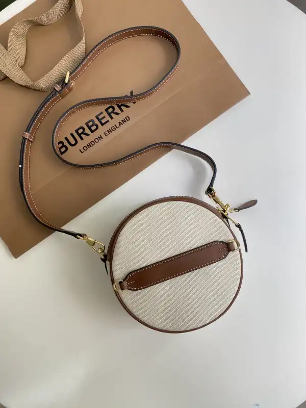 Bagsoffer BURBERRY Logo Graphic Canvas and Leather Louise Bag