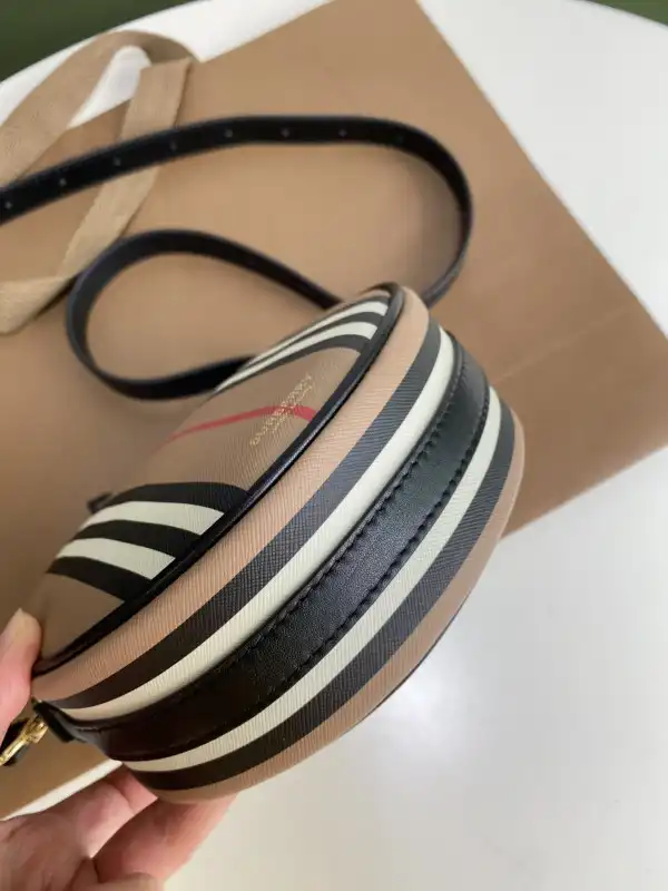 BURBERRY Icon Stripe E-canvas Louise Bag