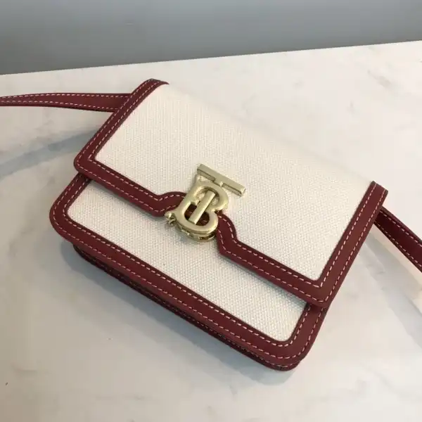 Yupoo bagsoffer BURBERRY Two-tone Canvas and Leather TB Bag