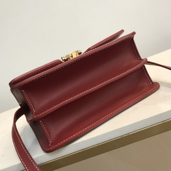 HOT SALE BURBERRY Two-tone Canvas and Leather TB Bag