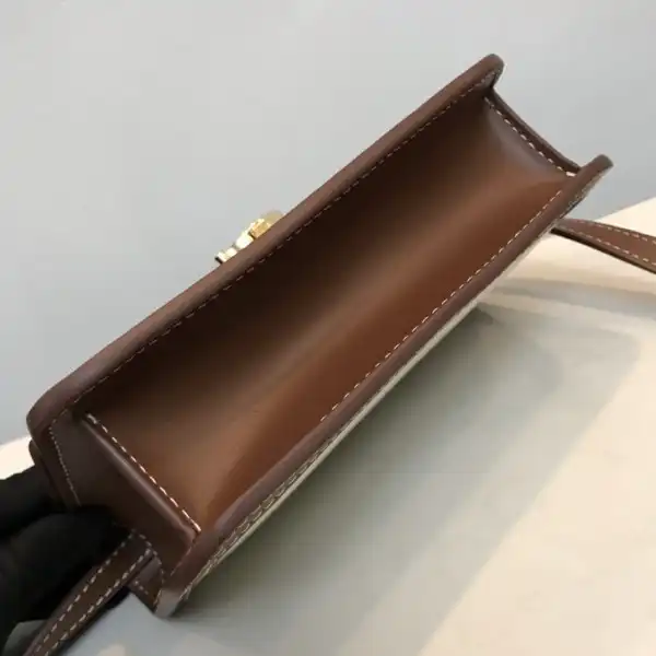 Frstbag ru BURBERRY Two-tone Canvas and Leather TB Bag