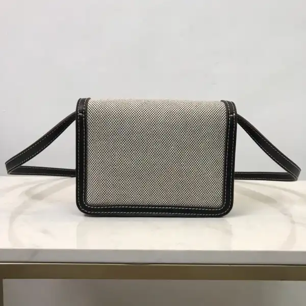 Frstbag ru BURBERRY Two-tone Canvas and Leather TB Bag