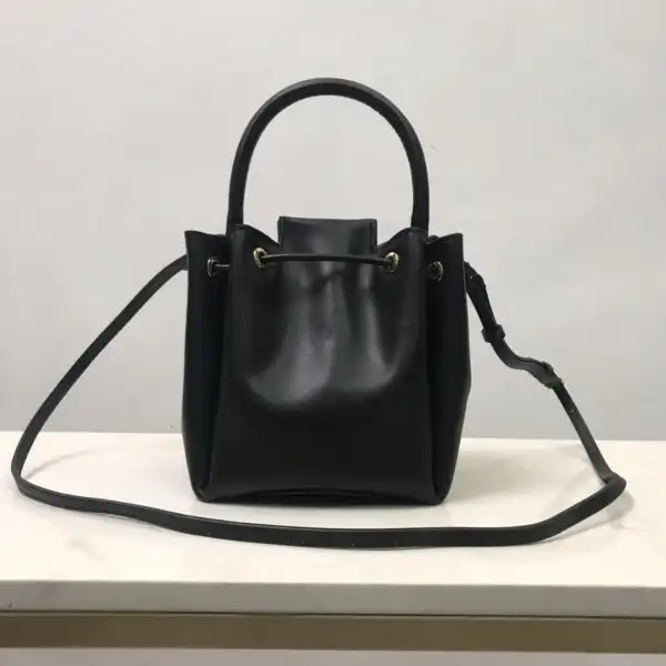 First bag ru BURBERRY BMonogram Motif Leather Bucket Bag