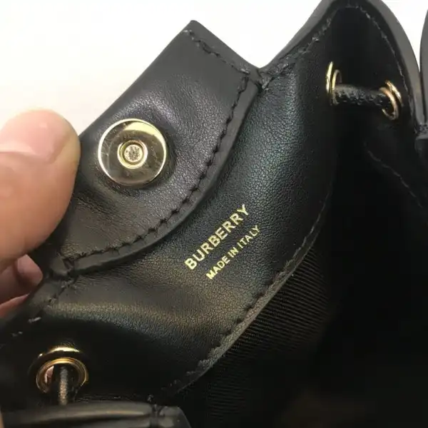 First bag ru BURBERRY BMonogram Motif Leather Bucket Bag