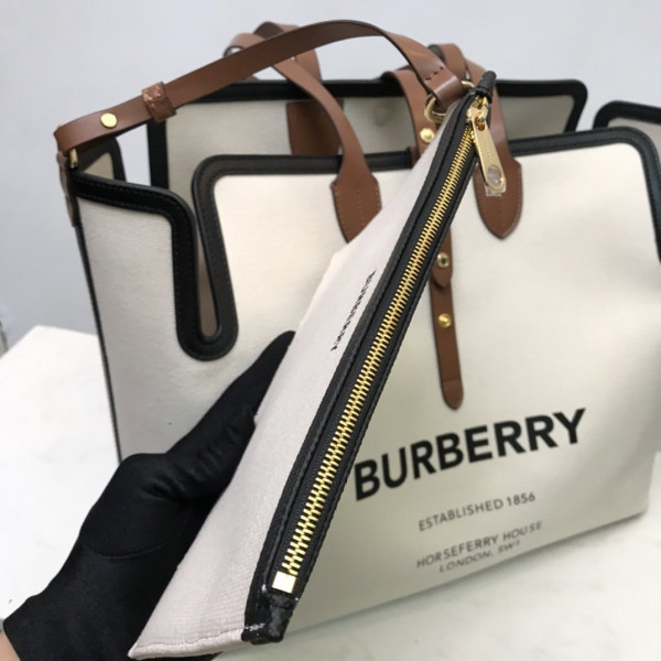 HOT SALE BURBERRY The Medium Soft Cotton Canvas Belt Bag