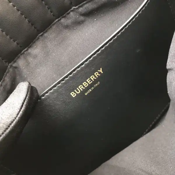 BURBERRY Small Quilted Lambskin Lola Bucket Bag