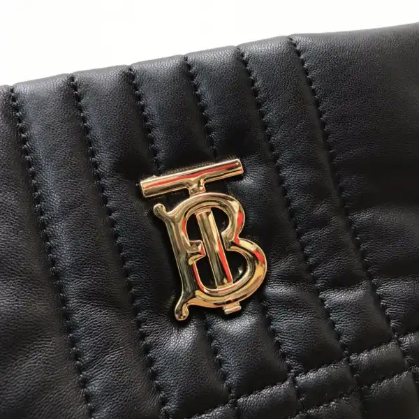 BURBERRY Small Quilted Lambskin Lola Bucket Bag