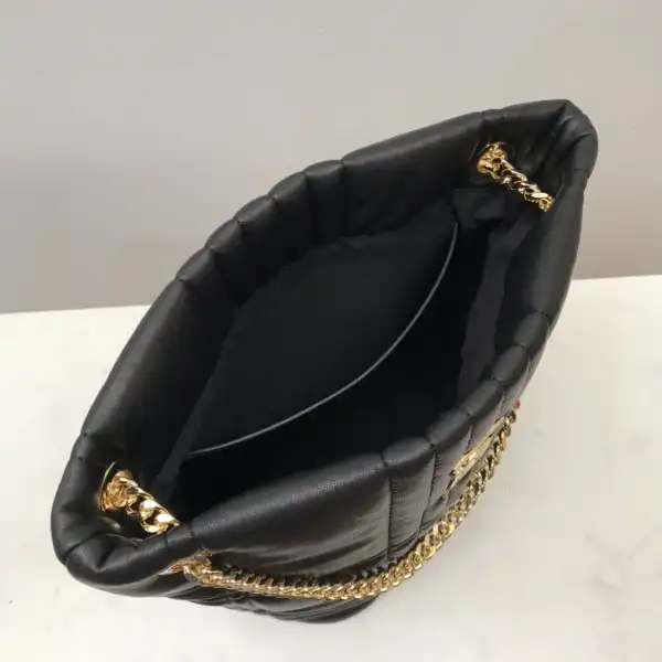 Bagsoffer BURBERRY Small Quilted Lambskin Lola Bucket Bag