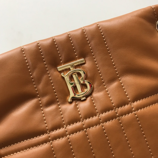 HOT SALE BURBERRY Small Quilted Lambskin Lola Bucket Bag