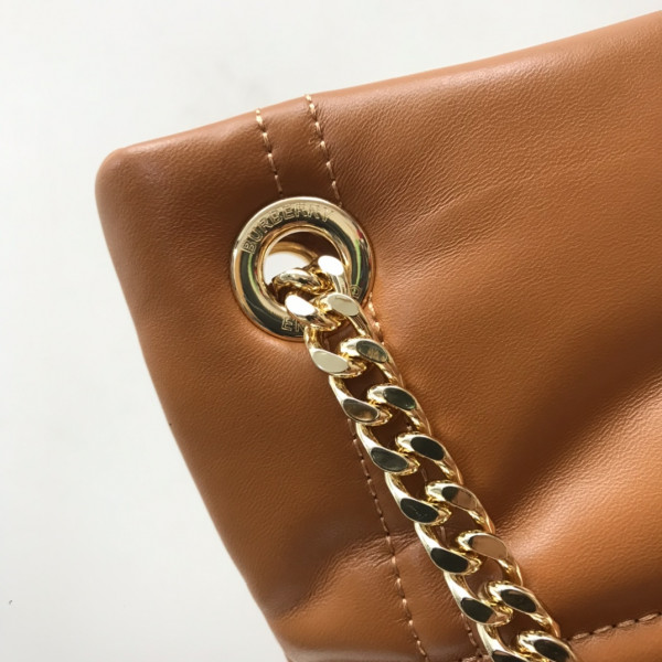 HOT SALE BURBERRY Small Quilted Lambskin Lola Bucket Bag