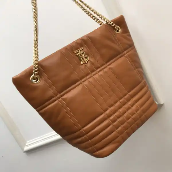 BURBERRY Medium Quilted Lambskin Lola Bucket Bag