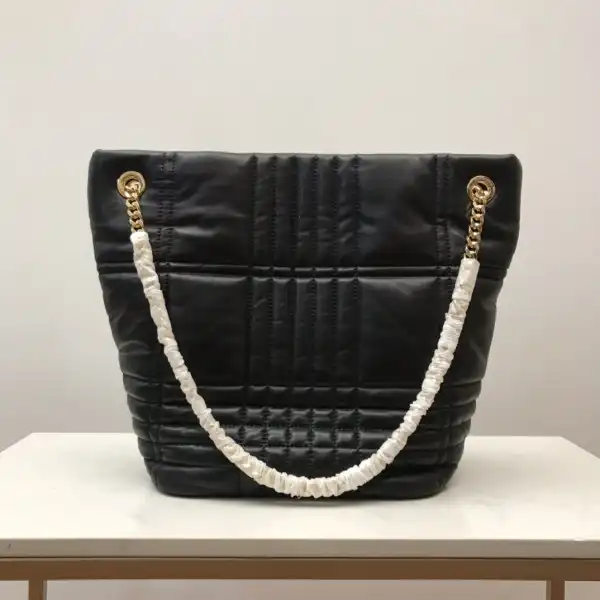 BURBERRY Medium Quilted Lambskin Lola Bucket Bag