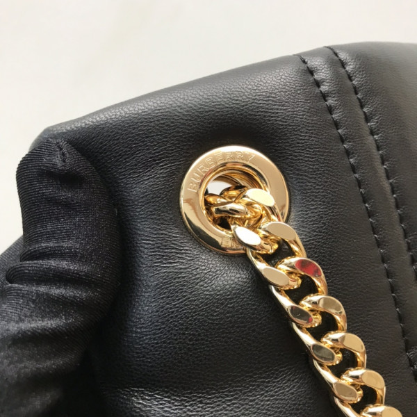 HOT SALE BURBERRY Medium Quilted Lambskin Lola Bucket Bag