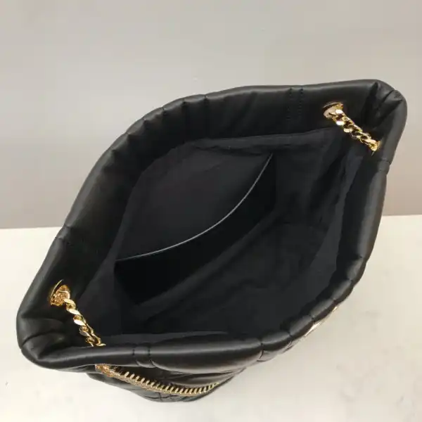 BURBERRY Medium Quilted Lambskin Lola Bucket Bag