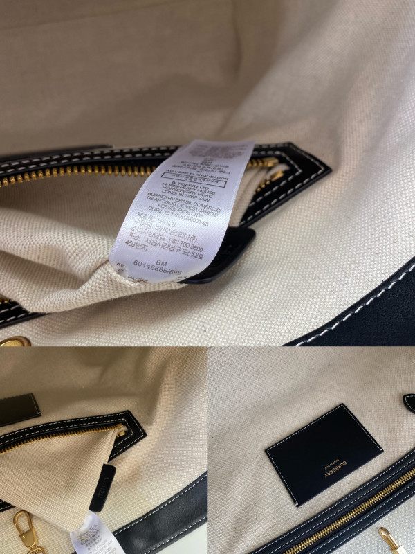 HOT SALE BURBERRY Medium Monogram Motif Leather Tote