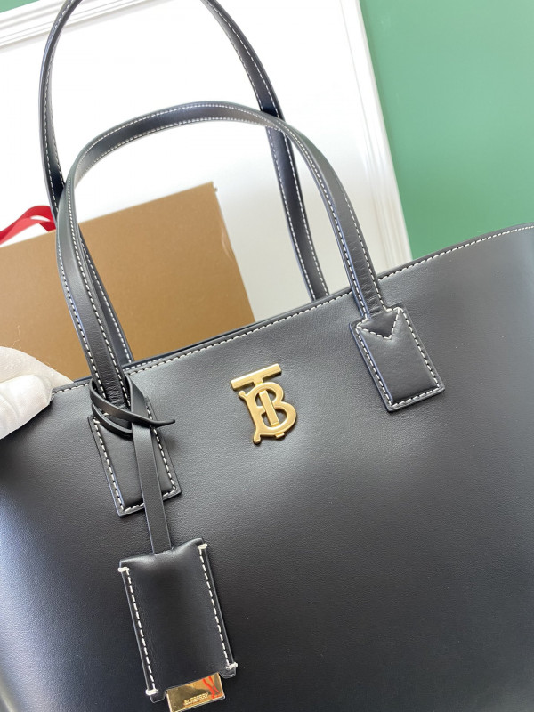 HOT SALE BURBERRY Medium Monogram Motif Leather Tote