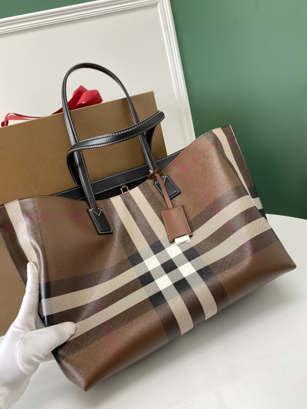 HOT SALE BURBERRY Leather Tote