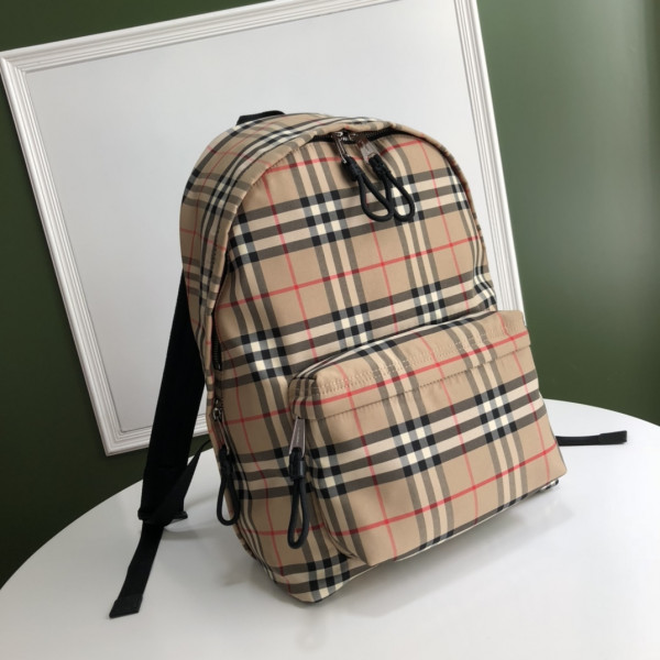 HOT SALE BURBERRY Vintage Check Nylon Backpack