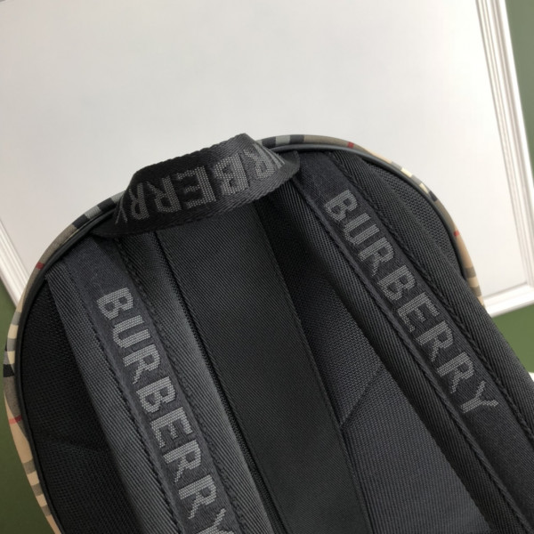 HOT SALE BURBERRY Vintage Check Nylon Backpack