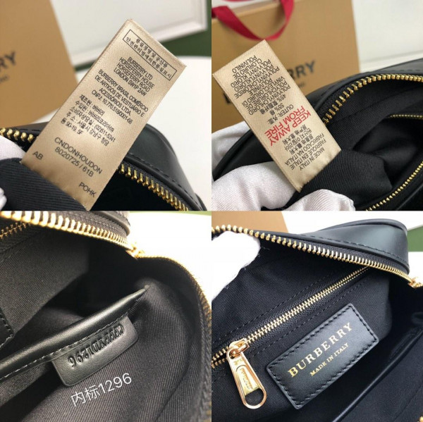 HOT SALE BURBERRY Medium Monogram Stripe E-canvas Camera Bag