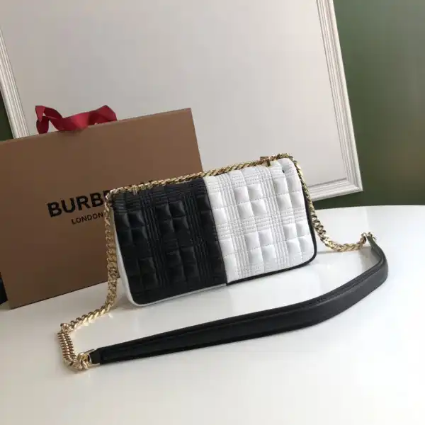 Bagsoffer yupoo BURBERRY Small Quilted Check Two-tone Lambskin Lola Bag