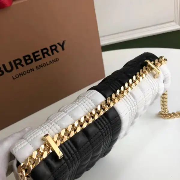 Bagsoffer yupoo BURBERRY Small Quilted Check Two-tone Lambskin Lola Bag