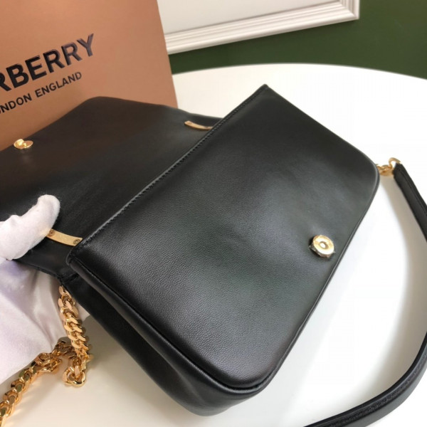 [FREE SHIPPING] BURBERRY Small Quilted Check Lambskin Lola Bag