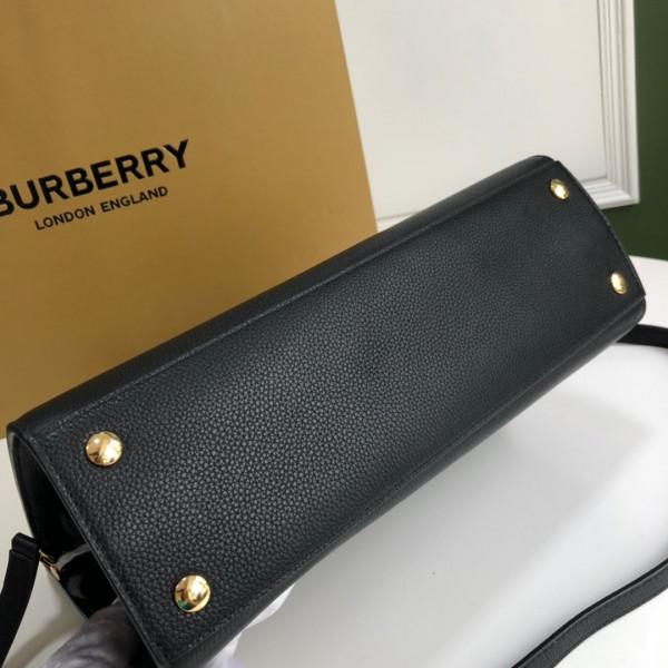 HOT SALE BURBERRY Medium Leather Title Bag