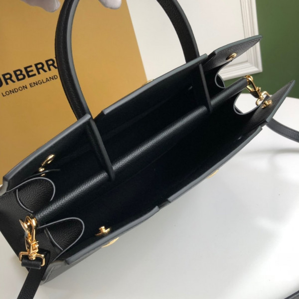 HOT SALE BURBERRY Medium Leather Title Bag