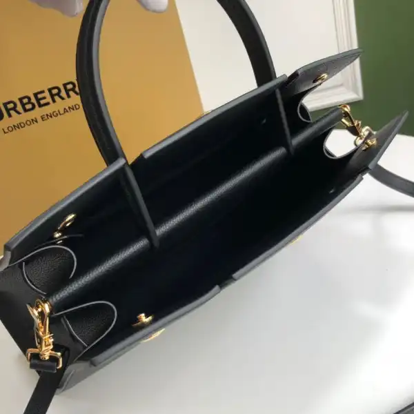 BURBERRY Medium Leather Title Bag