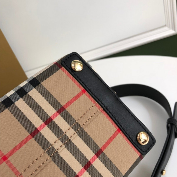 HOT SALE BURBERRY The Mini Vintage Check Triple Stud Belt Bag