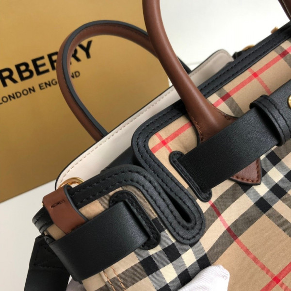 HOT SALE BURBERRY The Mini Vintage Check Triple Stud Belt Bag