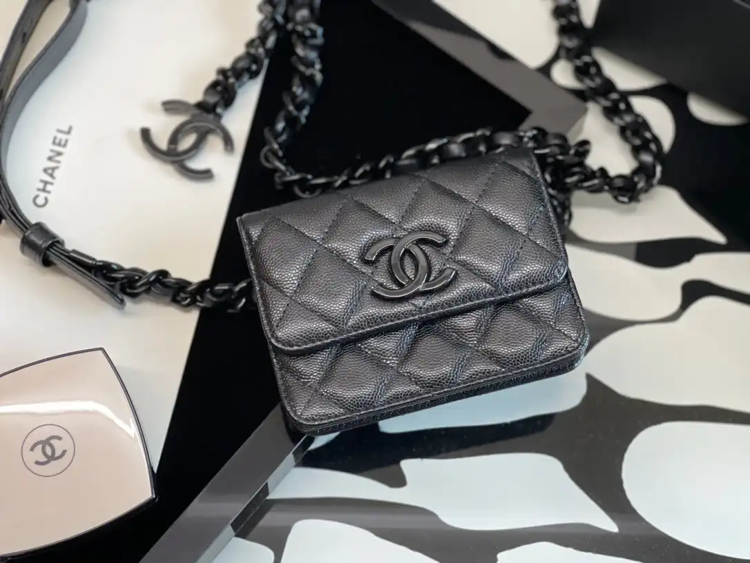 CHANEL BELT FLAP CARD HOLDER