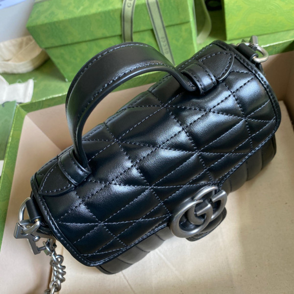 HOT SALE GUCCI GG Marmont Mini Top Handle Bag