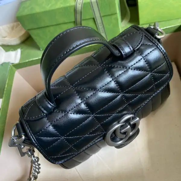 First bag ru GUCCI GG Marmont Mini Top Handle Bag